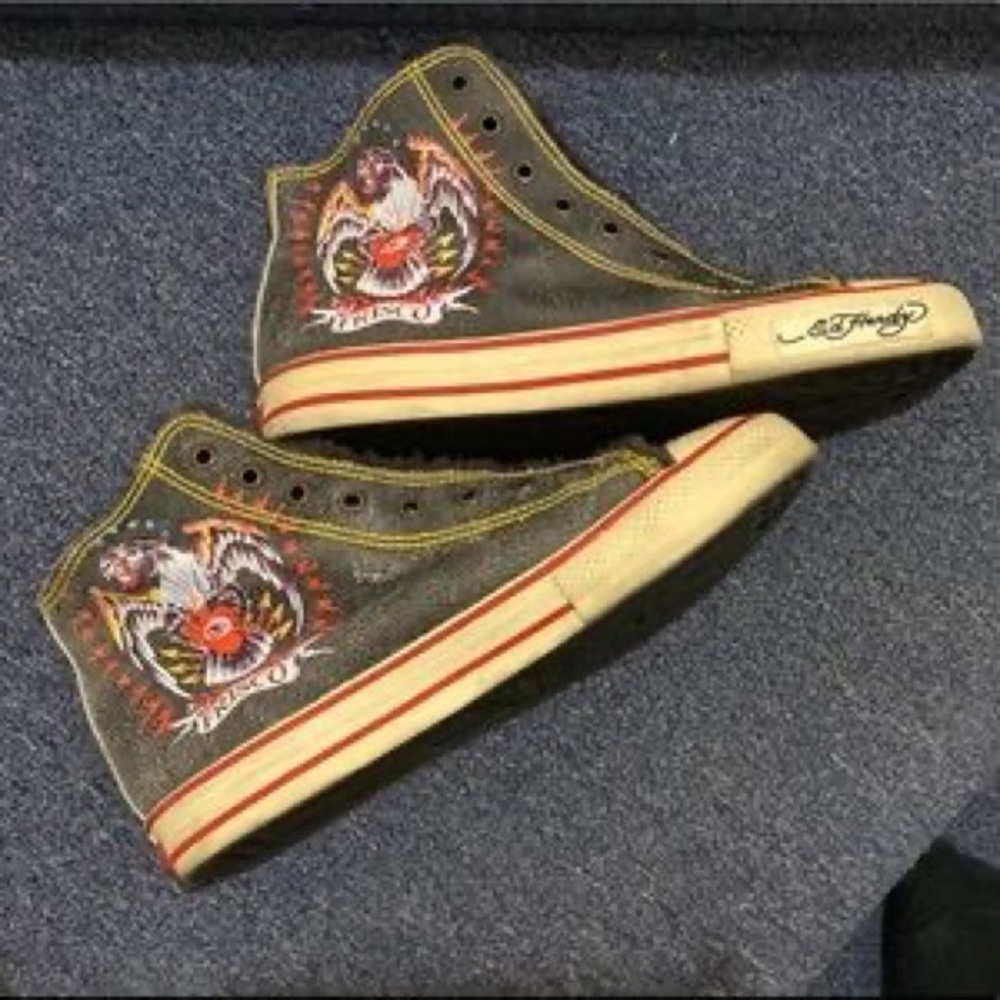 Vintage Ed Hardy High Tops